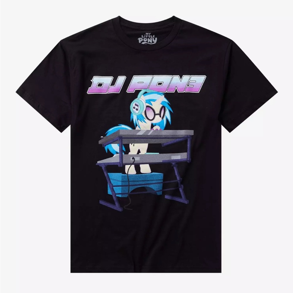 Hot Topic My Little Pony DJ Pon-3 tee NWT size medium